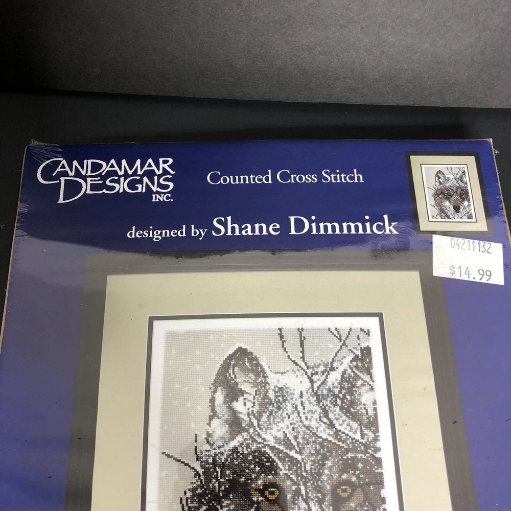 Candamar Designs Winter Wolf Counted Cross Stitch Kit 51038 by Shane Dimmick NEW